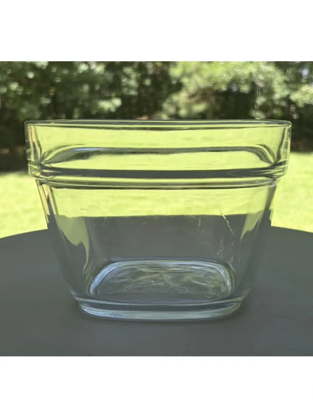 Rubbermaid Glass Storage Container 5.5 Cup/1.3 Liter with Black Lid 7N64